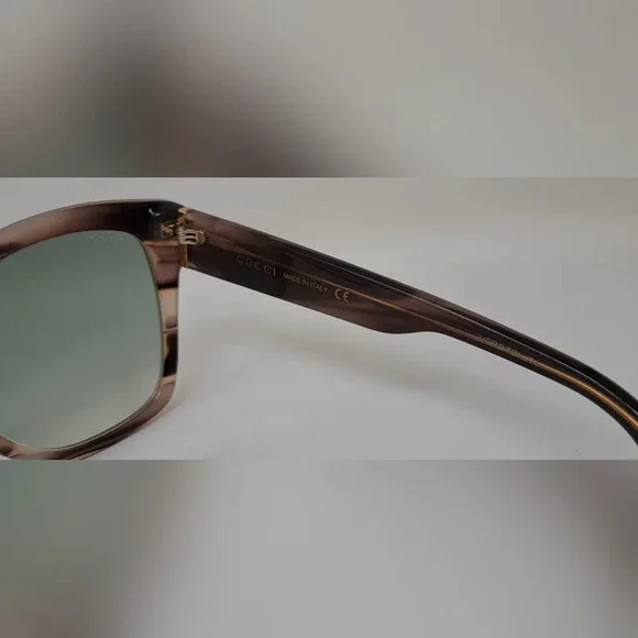 NWT Gucci Women's Sunglasses Marble Gray Square Full Rim GG0459S 005 54-19-145 - Picture 11 of 16